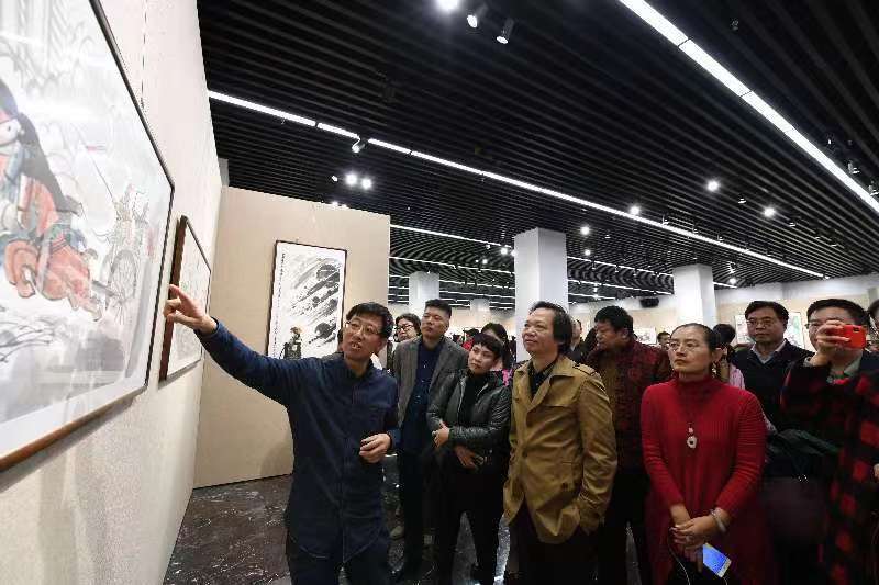 仇立权画学习用典水墨丹青展”在京举行